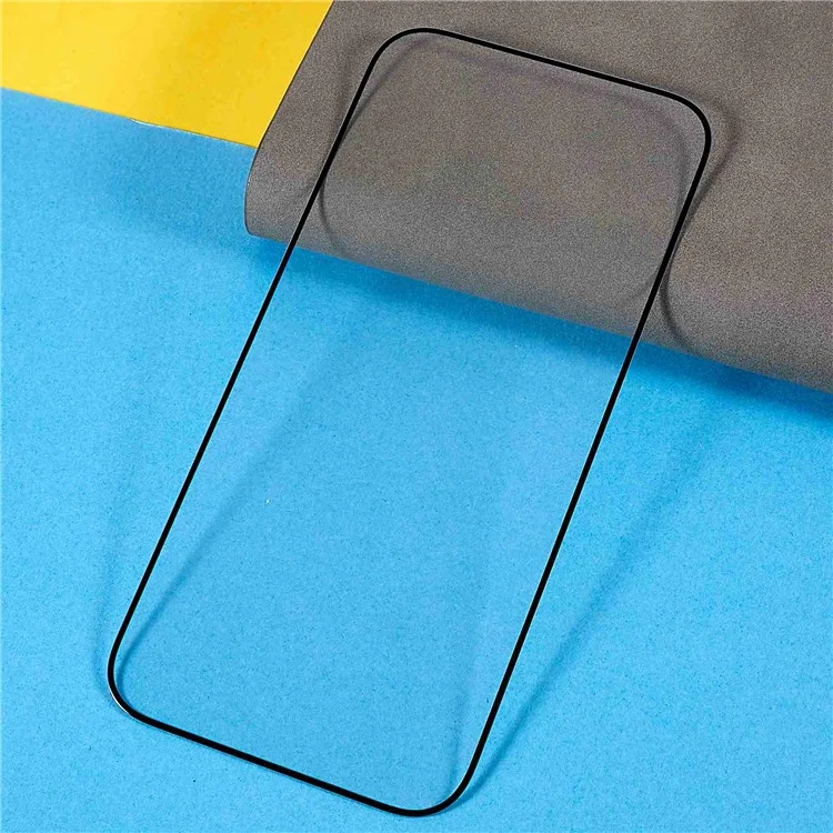 For iPhone 16 Screen Protector Anti-Scratch 2.5D Arc Edge Silk Printing High Aluminum-Silicone Glass Clear Screen Film