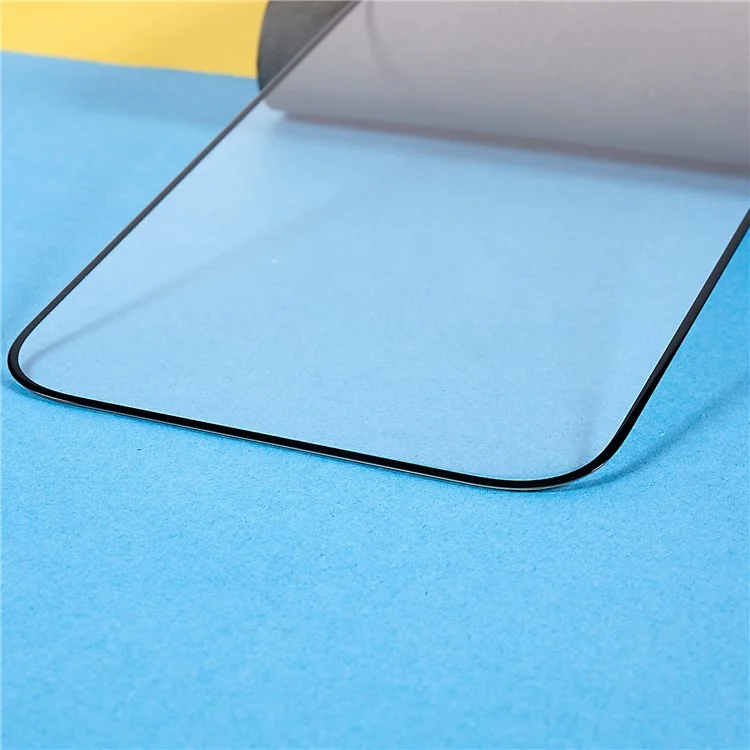 For iPhone 16 Screen Protector Anti-Scratch 2.5D Arc Edge Silk Printing High Aluminum-Silicone Glass Clear Screen Film