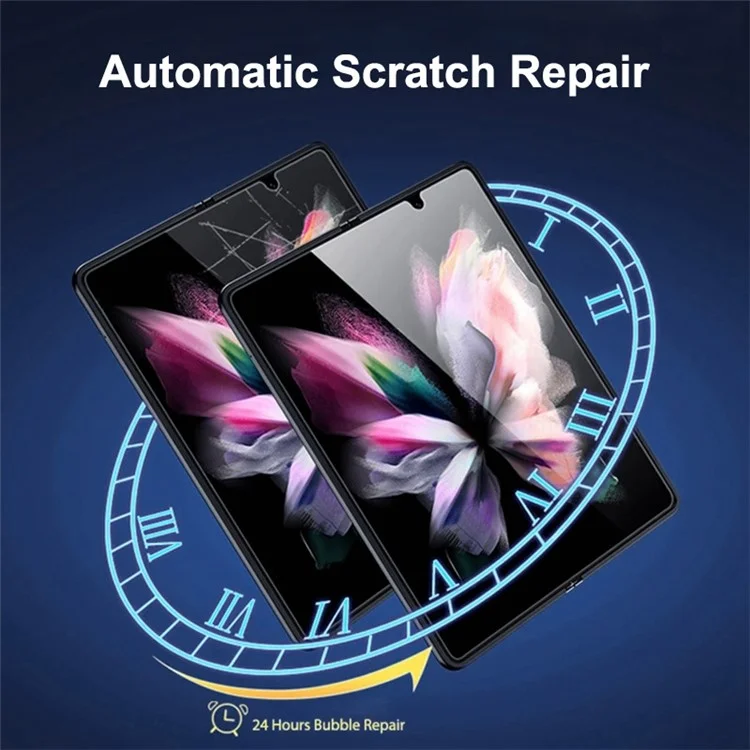 Enkay Hat Prince 4pcs / Definido Para Samsung Galaxy Z Fold4 5g HD Elastic Anti-explosão Protetor Soft TPE+PET+TPU Clue Filme Completa Completa Film