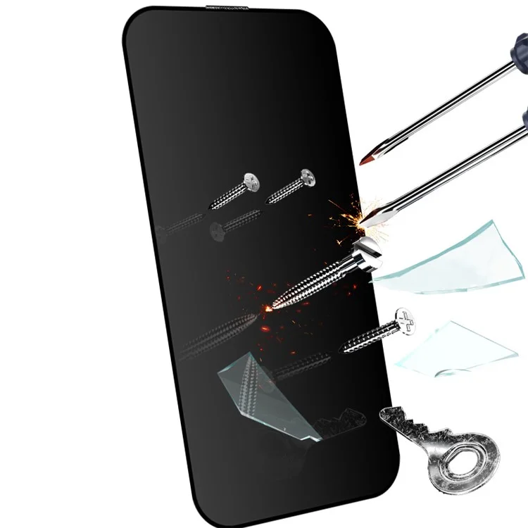 Rurihai Для Iphone 16 Плюс 360 Градусов Против Spy Screction Protecter Silk Printing Full Cover Film