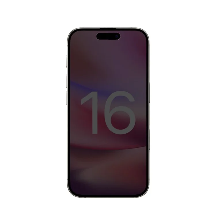 RURIHAI For iPhone 16 360 Degree Anti-Spy Screen Protector Silk Printing Full Cover Film