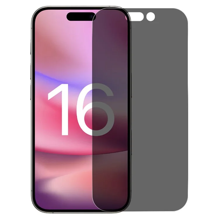 RURIHAI For iPhone 16 360 Degree Anti-Spy Full Screen Protector Ultra Clear Film
