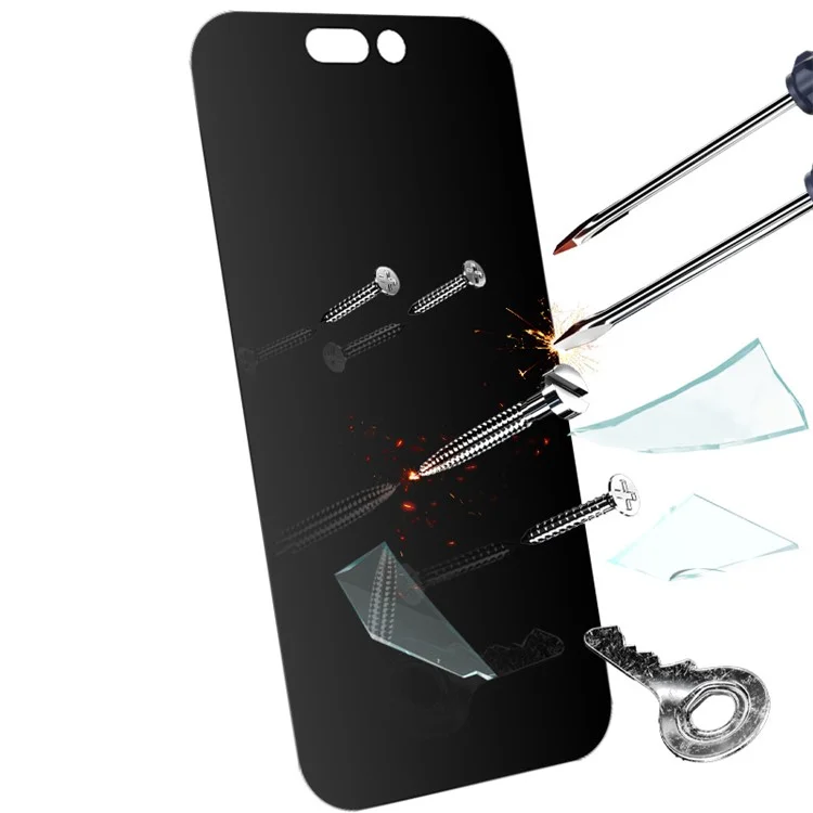 RURIHAI For iPhone 16 360 Degree Anti-Spy Full Screen Protector Ultra Clear Film