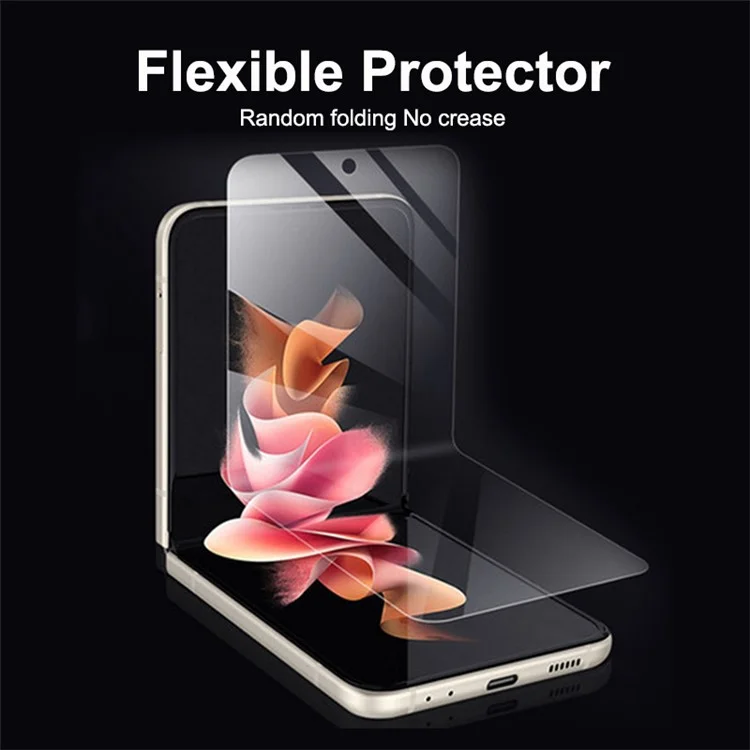 ENKAY HAT PRINCE 5Pcs / Set per Samsung Galaxy Z Flip4 5G Ultra Clear Screen Protector Soft TPE+PET+TPU Full Glue Full Covering Sensitive Touch Hydrogel Film