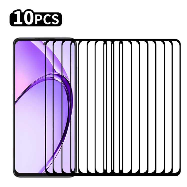 Rurihai 10pcs Pour Oppo A3x 5G / A3x Vitality Edition Film en Verre à Aluminium-silicium High 0,26 mm 2.5D Durcissement Secondaire Protecteur D'écran