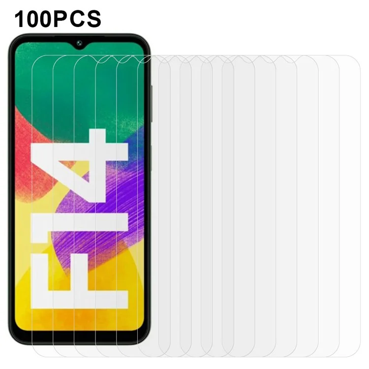 Bulk Purchasing 100Pcs for Samsung Galaxy F14 4G Screen Protector Anti-Scratch Tempered Glass Film