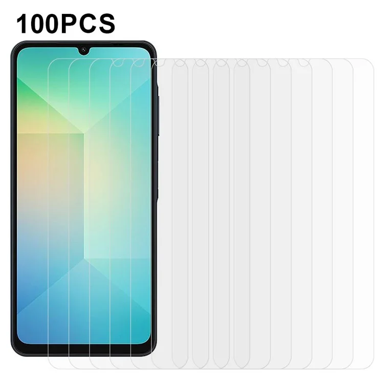 Bulk Purchasing 100Pcs for Samsung Galaxy F06 5G / M06 5G / A06 4G / A06 5G Screen Protector Anti-Scratch Tempered Glass Film