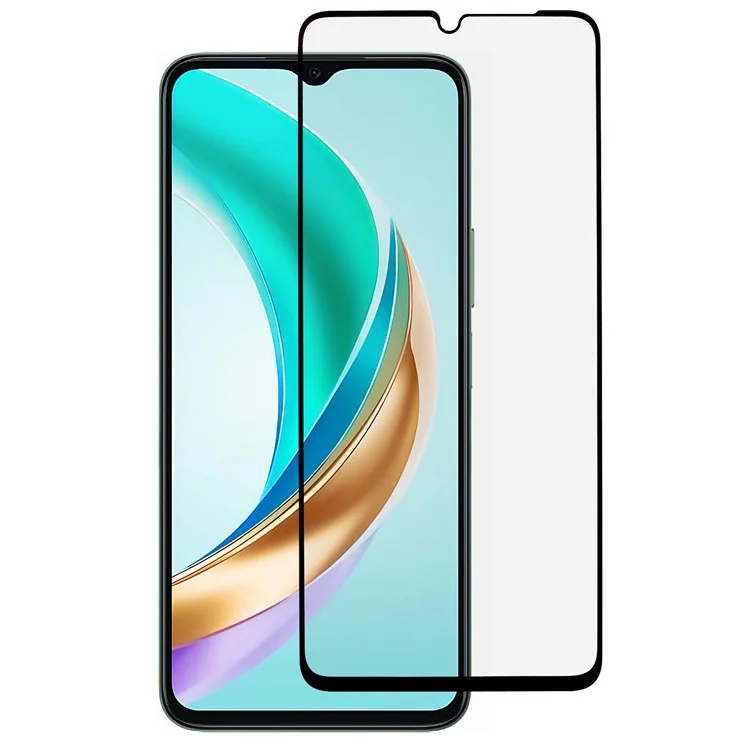 For Honor X6b 4G Tempered Glass Screen Protector Full Glue Silk Printing Screen Film