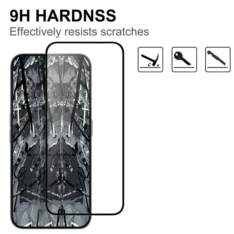 Per Nothing Phone (2a) Plus / Phone (2a) AGC Glass Screen Protector Full Glue Black Edge Screen Film