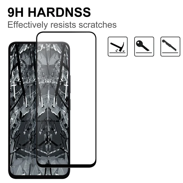 Pour Xiaomi Poco M6 Plus 5G AGC Glass Screen Protector Full Glue Black Edge Screen Film