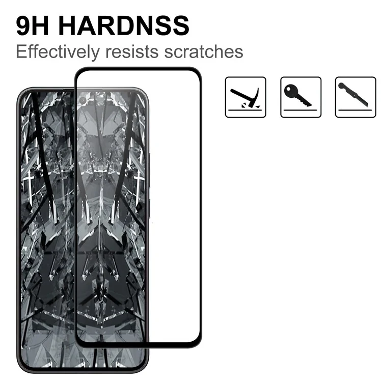 Für Oppo A3 5G AGC Glasschutzfolie Vollflächiger Klebstoff Schwarzer Rand Displayfolie