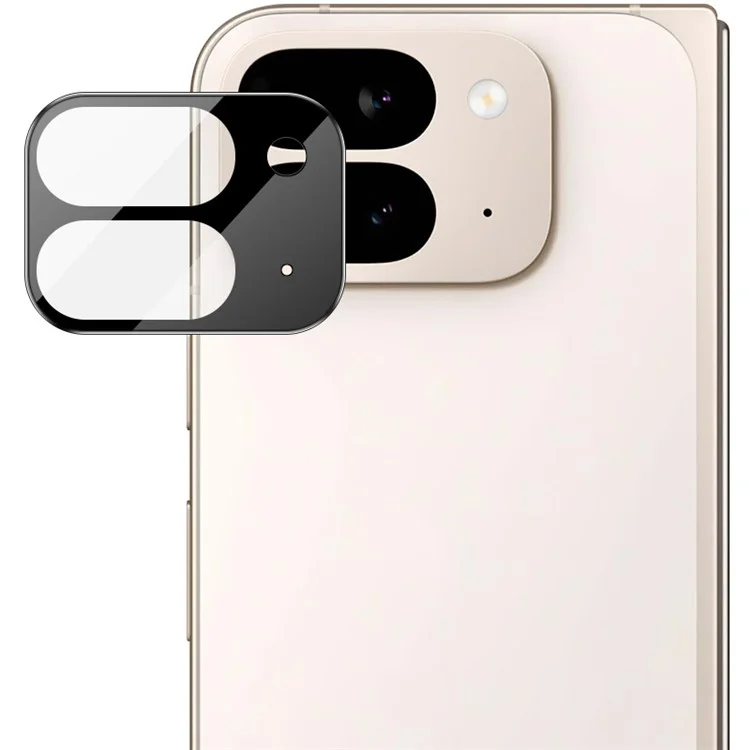 IMAK per Google Pixel 9 Pro Fold 5G Protezione Lente Fotocamera Vetro Temperato HD Pellicola Trasparente (Versione Nera)