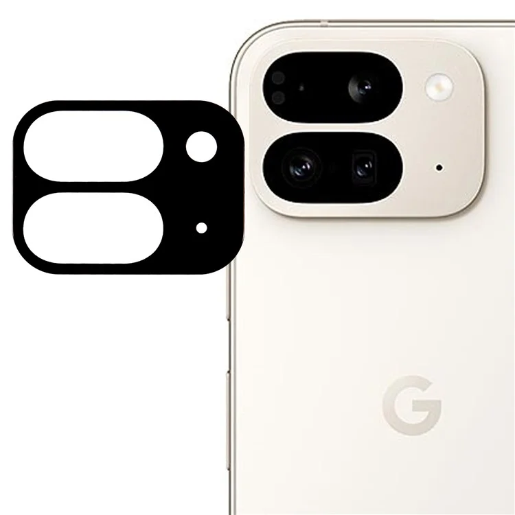 Per Google Pixel 9 Pro Fold 5G Protezione Vetro Temperato Obiettivo Nero Serigrafia Pellicola Obiettivo Camera