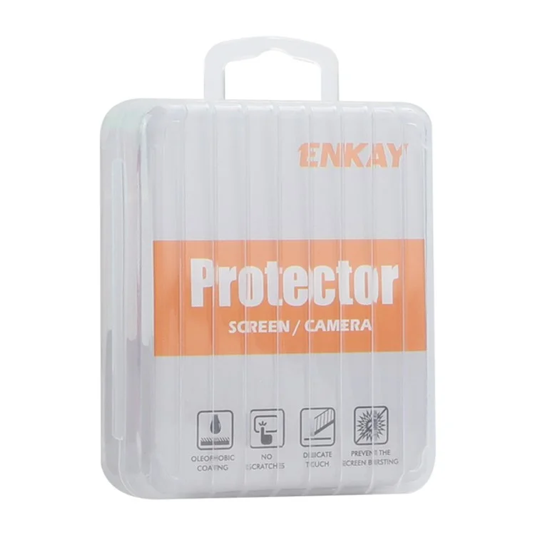Enkay Hat Prince 1 Set Pour Iphone 16 / 16 Plus de Caméra Protecteur Verre Temperred Verre + Film D'objectif en Alliage en Aluminium - Bleu