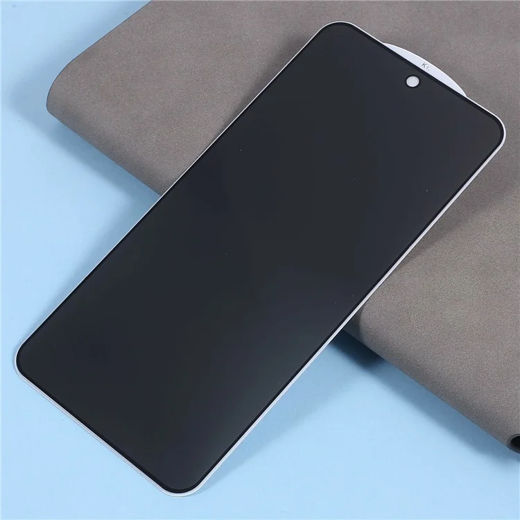 Für Samsung Galaxy S24 FE Anti-Spy-Bildschirmschutz Sieb-Druck Hochleistungs-Aluminium-Silizium-Glasfolie