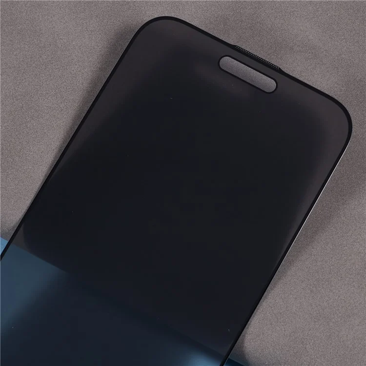 Per Iphone 16 Pro Max Anti-Spy Screen Protector Full Glass Glass Con Maglia Anti-poltina Stampata a Bordo Nero Con Mesh Anti-polvere