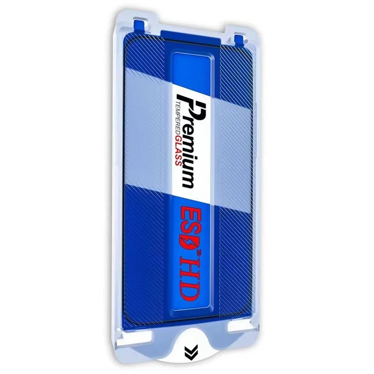 For iPhone 15 Screen Protector Clear High Aluminium-Silicon Glass Film, Silk Printing