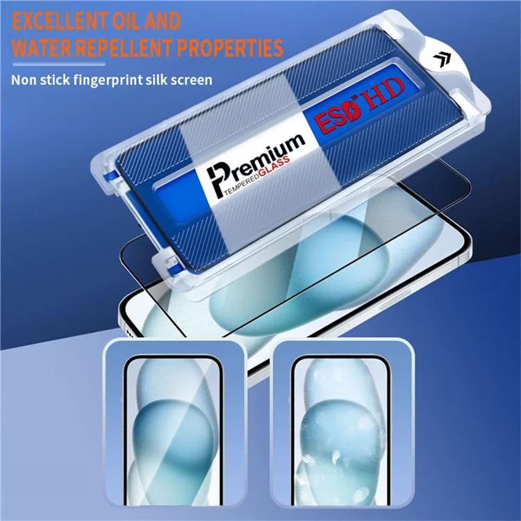 For iPhone 11 Screen Protector Clear High Aluminium-Silicon Glass Film, Silk Printing