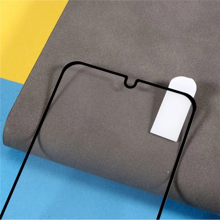 For Samsung Galaxy M06 5G / F06 5G / A06 4G / A06 5G Tempered Glass Electroplating Anti-Fingerprint Silk Printing Full Glue Screen Protector