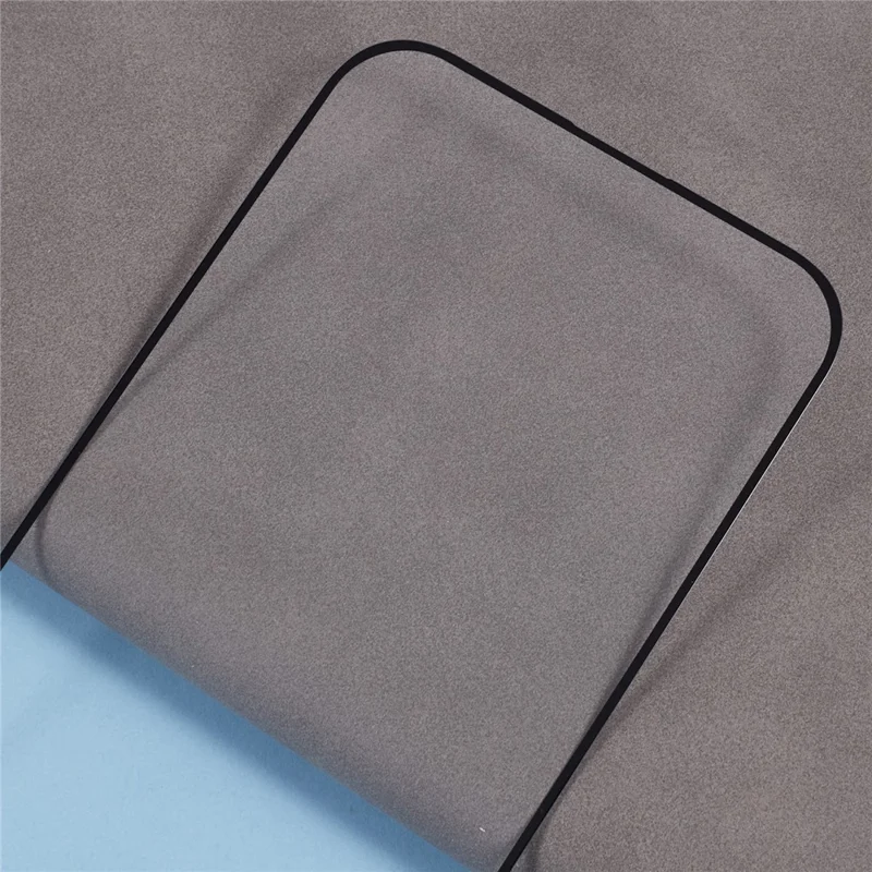 For iPhone 16 Plus / 15 Plus Tempered Glass Electroplating Anti-Fingerprint Silk Printing Full Glue Screen Protector