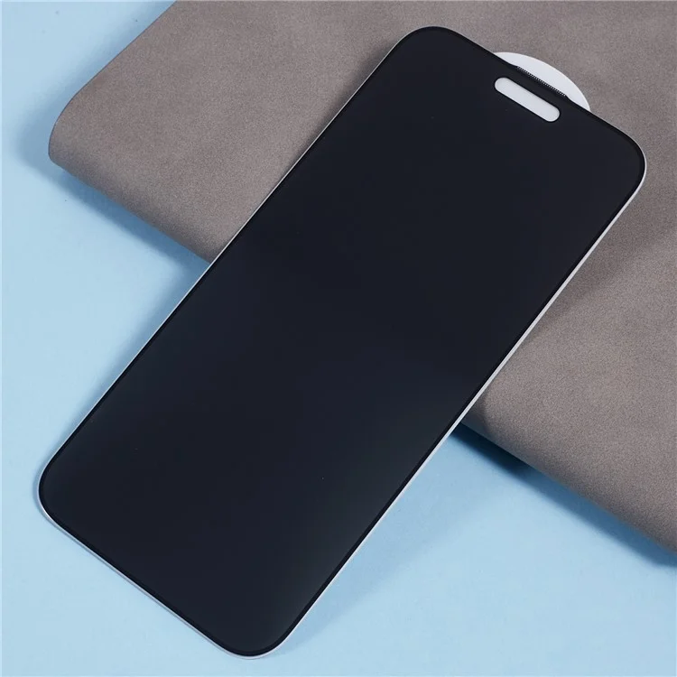 Для Iphone 16 Antipy Screen Protector Full Glue Silk Print Black Edge Tremed Glass Plam с Анти-пыльной Сеткой