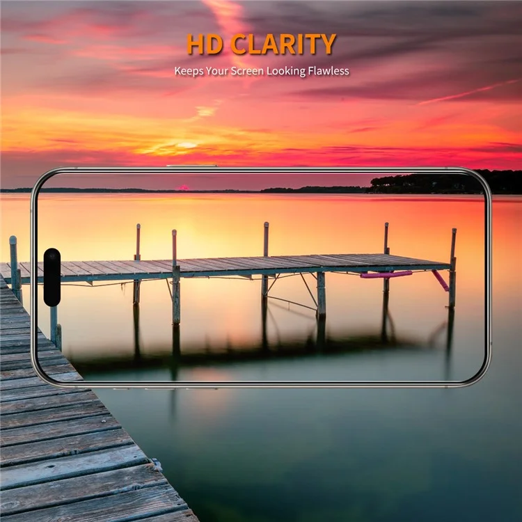 ENKAY HAT PRINCE Per iPhone 15 Protezione dello Schermo 9H Durezza Alto Alluminio-Silicio Vetro Film