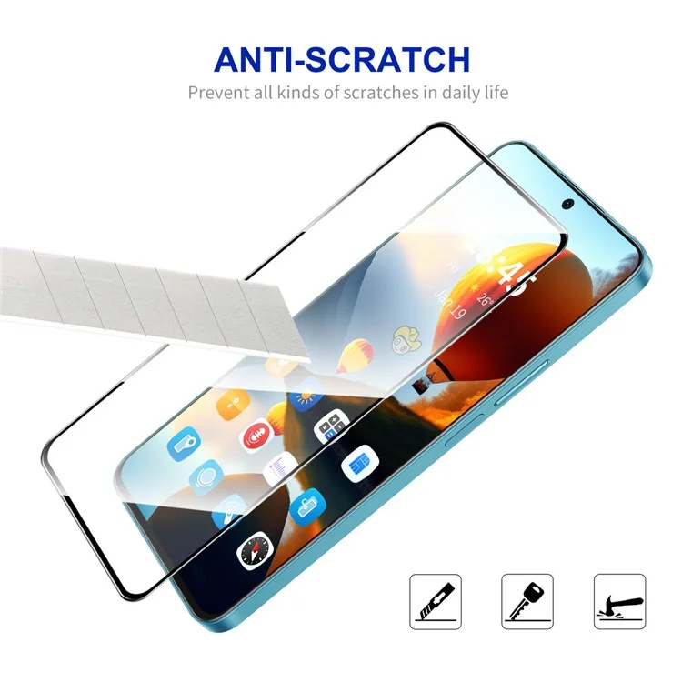 ENKAY HAT PRINCE 2Pcs For Xiaomi 14T Pro / 14T Защитная пленка для экрана 0.26 мм 2.5D Высокоалюминиево-кремниевая стеклянная пленка