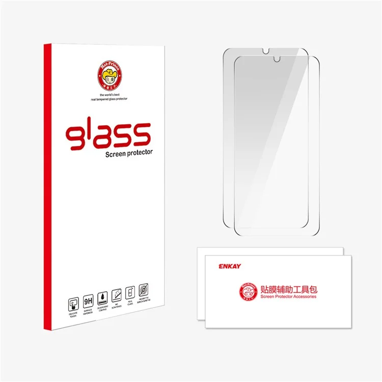 ENKAY HAT PRINCE 2Pcs For Samsung Galaxy A16 Screen Protector Anti-Explosion Protective Film