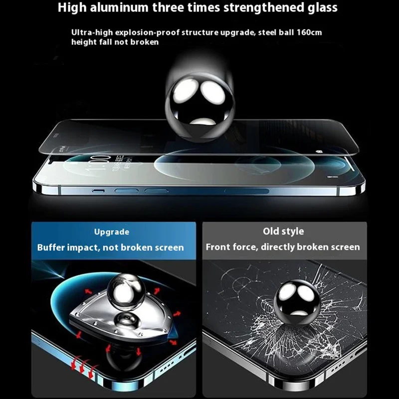 MOCOLO 50Pcs For iPhone 16 Pro Screen Protector Silk Printing Tempered Glass Film with Easy Installation Tool - Black