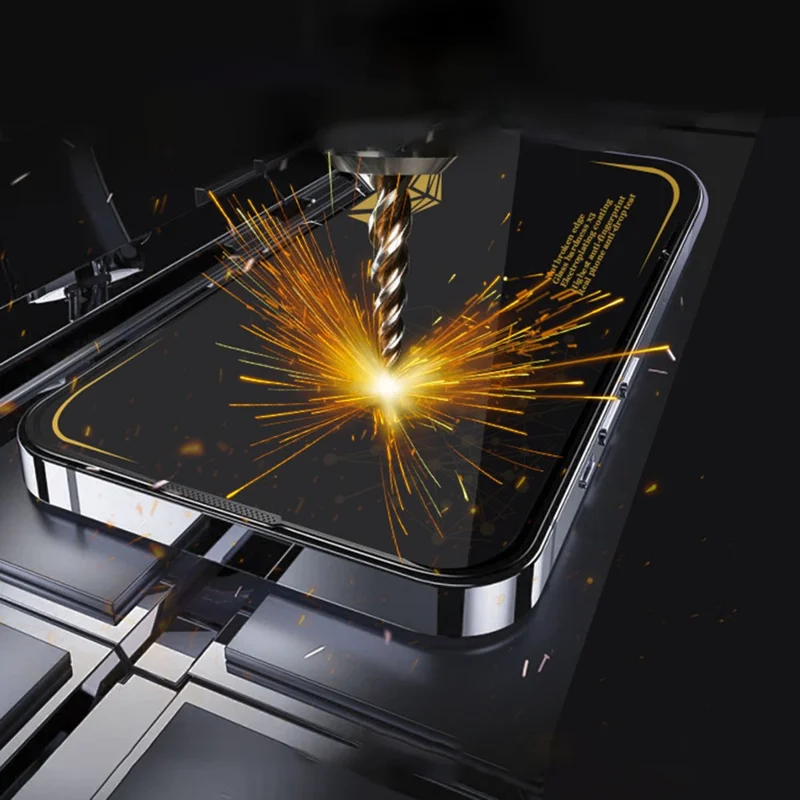 MOCOLO 50Pcs For iPhone 16 Pro Screen Protector Silk Printing Tempered Glass Film with Easy Installation Tool - Black