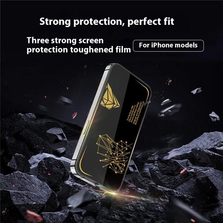 Mocolo 50pcs Für Iphone 16 Plus Screen Protector Seidendruck Temperiertes Glasfilm Mit Easy Installation Installation Tool - Schwarz