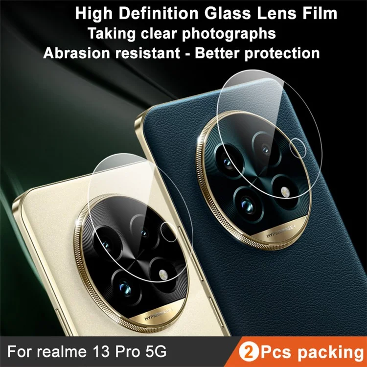 IMAK 2Pcs / Set for Realme 13 Pro 5G (Global) / 13 Pro+ 5G (Global) Camera Lens Protector Ultra Clear Tempered Glass Lens Film