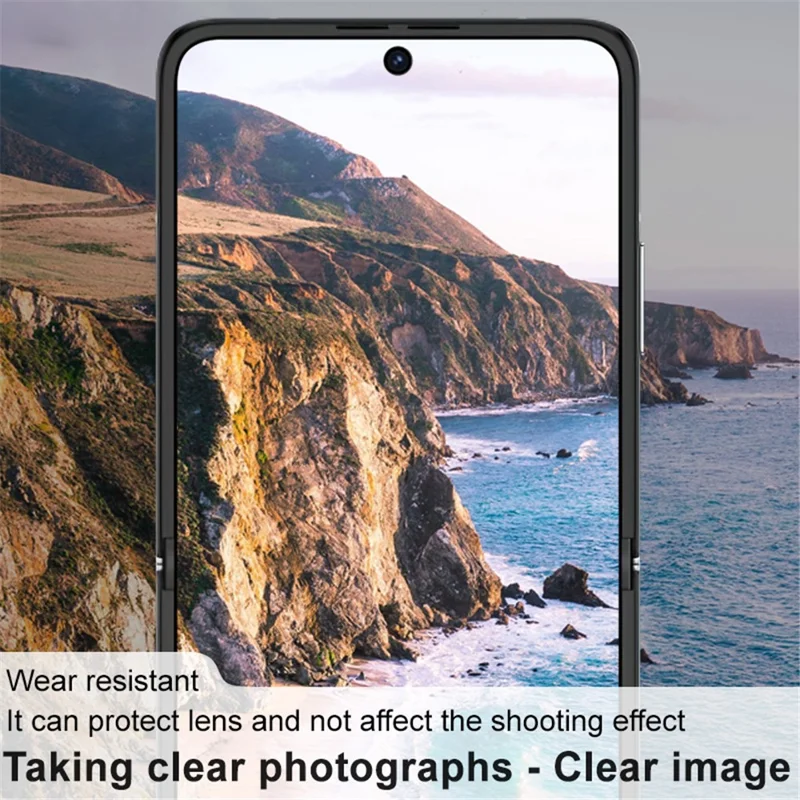IMAK For Huawei nova Flip 5G Camera Lens Film+Tempered Glass Rear Screen Protector