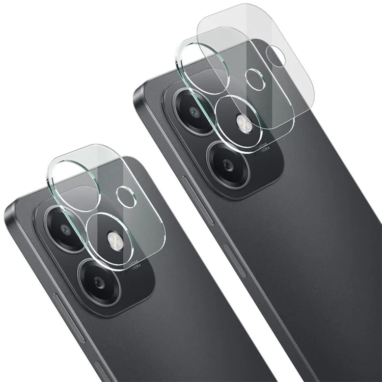IMAK For Oppo A3x 5G (India) Tempered Glass Camera Lens Film+Acrylic Lens Cap