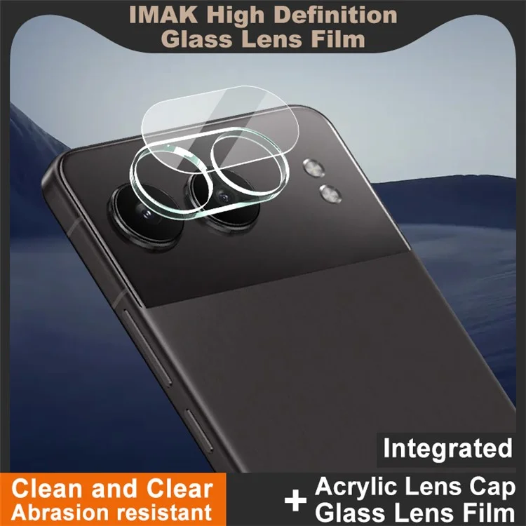 IMAK For OnePlus Nord 4 Tempered Glass Camera Lens Film+Acrylic Lens Cap
