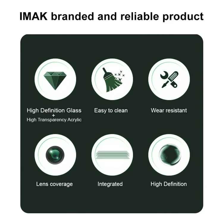 IMAK For OnePlus Nord 4 Tempered Glass Camera Lens Film+Acrylic Lens Cap