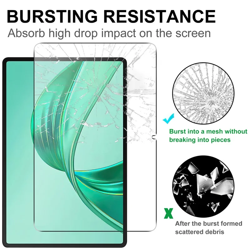 For Honor Pad X8b / Pad X8a Tempered Glass Screen Protector 2.5D Straight Edge Screen Film