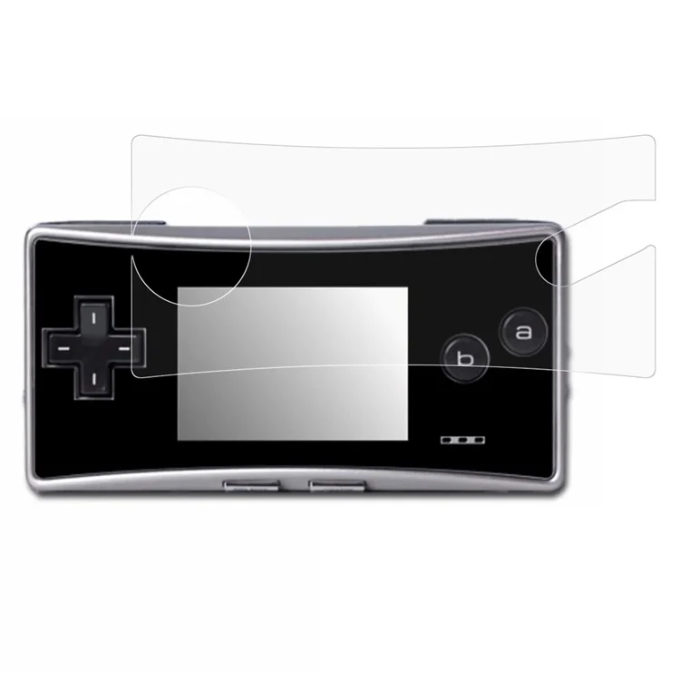 For Nintendo Game Boy Micro Screen Protector HD Clear Game Console Soft PET Full Screen Film