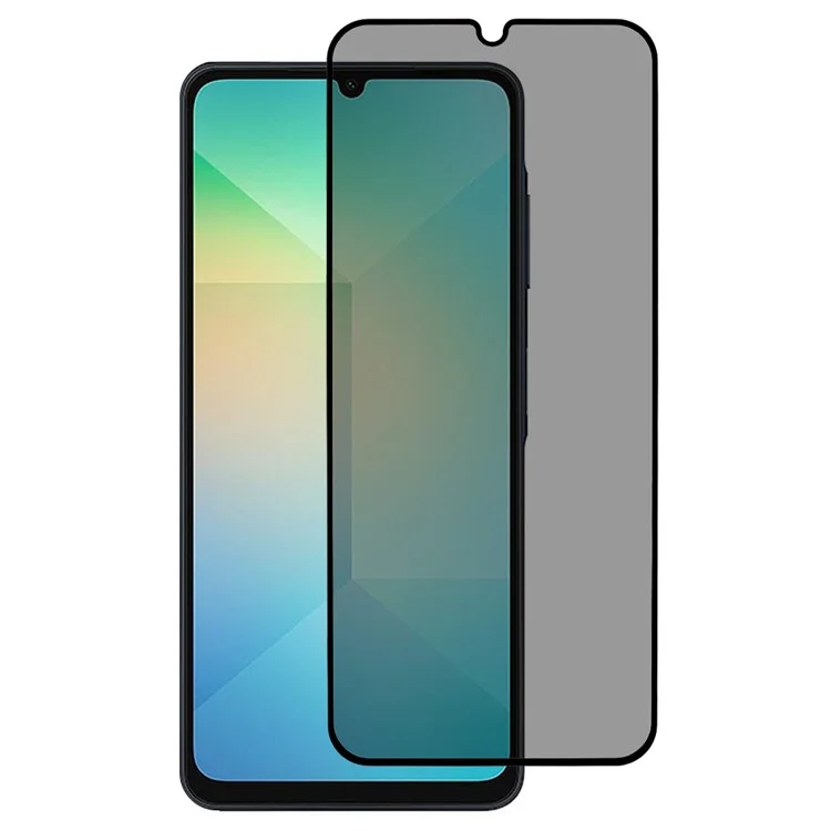 For Samsung Galaxy A06 4G / A06 5G Anti-Peep Full Covering Screen Protector Silk Printing Tempered Glass Film