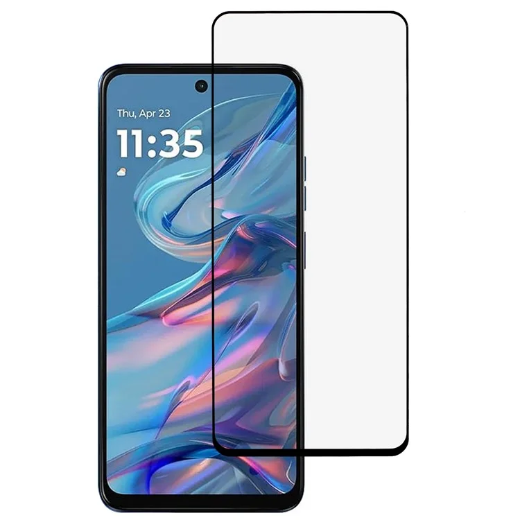 Pour Motorola Moto G45 5G Protecteur d'écran en verre trempé Colle Full Silk Printing Screen Film