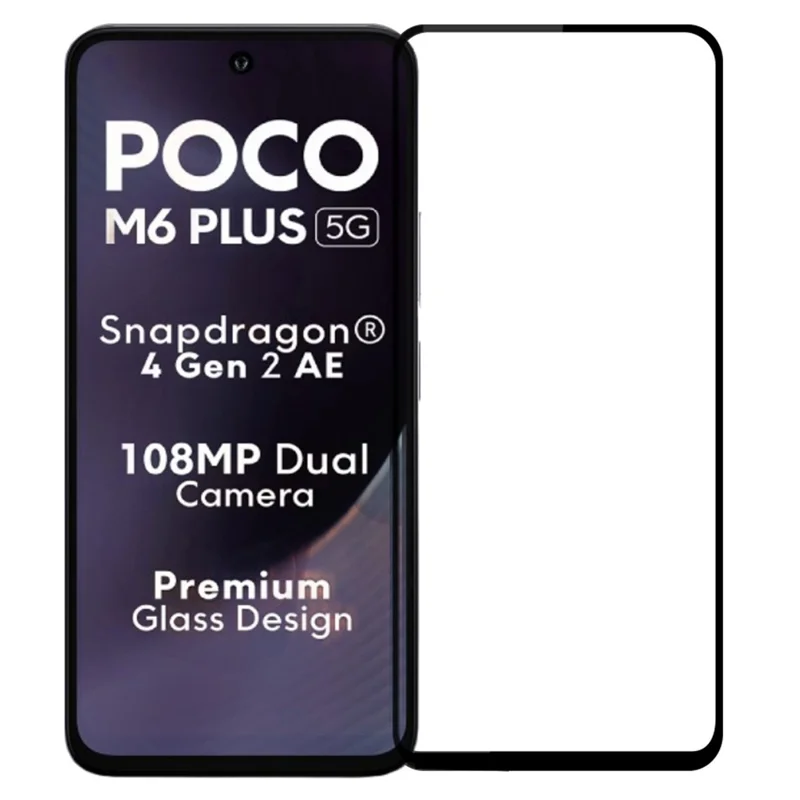MOFI JK Series-1 Pour Xiaomi Poco M6 Plus 5G Protecteur Plein Écran Anti-Explosion 9H Dureté