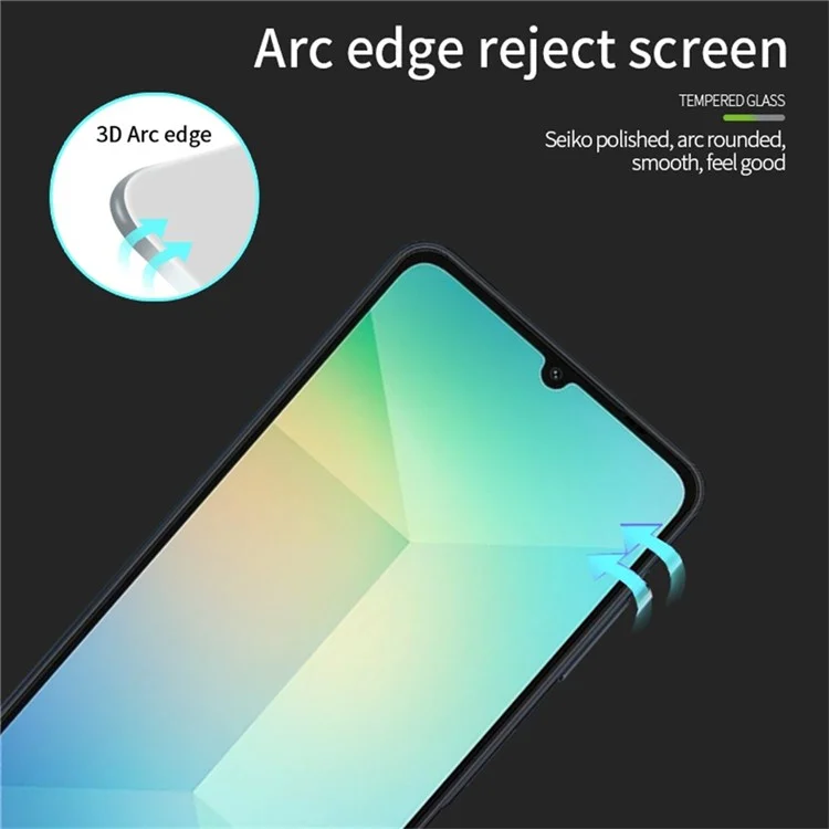 MOFI JK 3D Tempered Glass Film-1 for Samsung Galaxy A06 4G / A06 5G Full Screen Protector Anti-Explosion