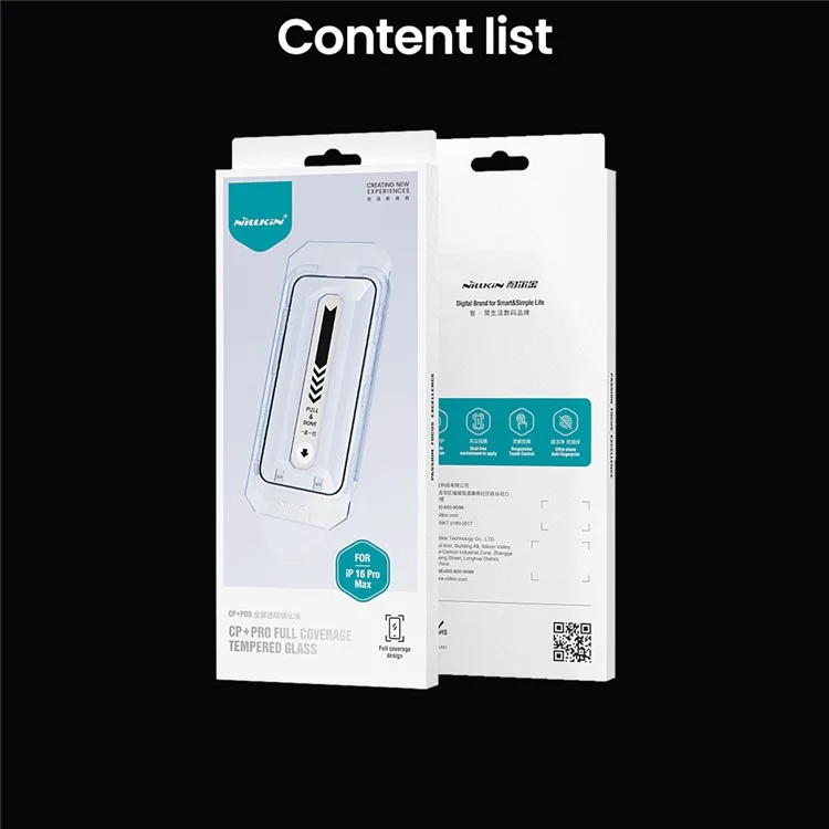 NILLKIN CP+PRO Per iPhone 16 Protezione schermo Pellicola in vetro AGC Ultra Clear