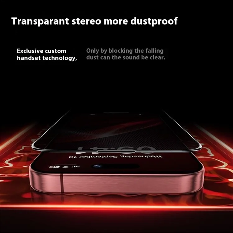 BENKS Pour iPhone 16 Pro Max Protecteur d'écran anti-espion Zero Sense High Verre aluminium-silicium Film