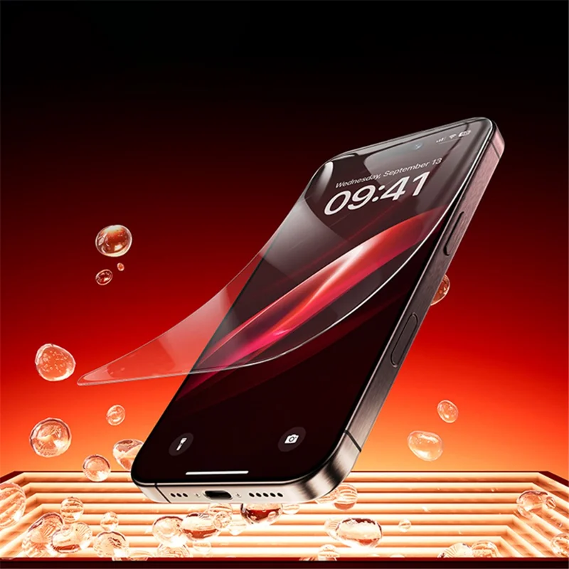 Benks Per Iphone 16 Pro Max Zero Sense HD Clear Screen Protector Film di Vetro Aluminium-Silicon