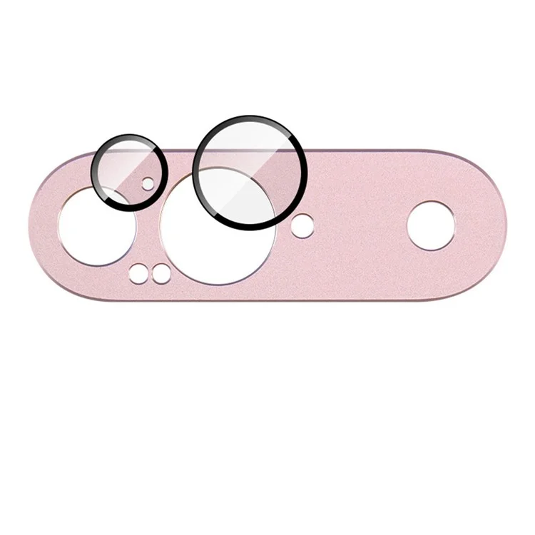 IMAK Pour Google Pixel 9 Camera Lens Film Metal Lens Cap + Protecteur D'objectif en Verre Trempé - Rose