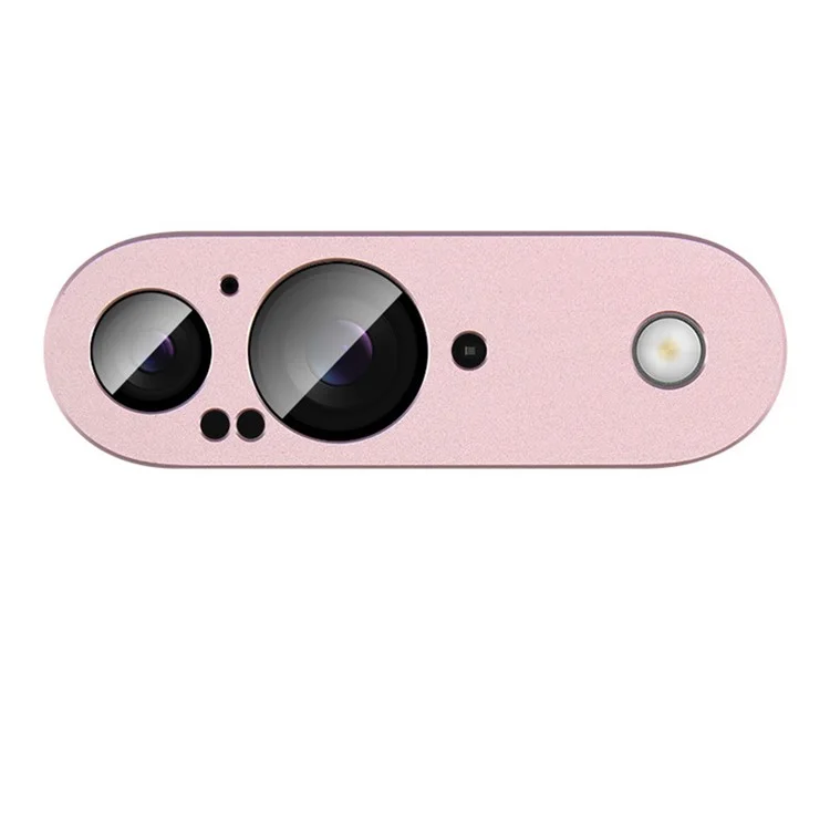 IMAK Pour Google Pixel 9 Camera Lens Film Metal Lens Cap + Protecteur D'objectif en Verre Trempé - Rose