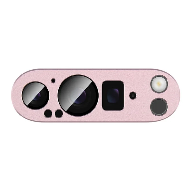 IMAK For Google Pixel 9 Pro XL Camera Lens Film Metal Lens Cap+Tempered Glass Lens Protector - Pink