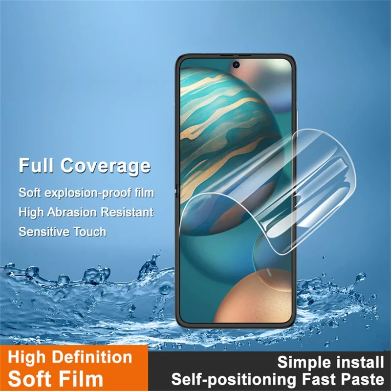 IMAK Hydrogel Film 4. Gen Für Huawei Nova Flip 5G Vollbildschutz Ultra Clear Soft TPU Film