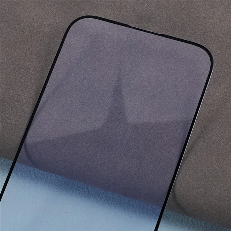 For iPhone 16 Pro Tempered Glass Screen Protector Anti-Blue-Ray Screen Film Black Edge Silk Printing Clear Phone Film